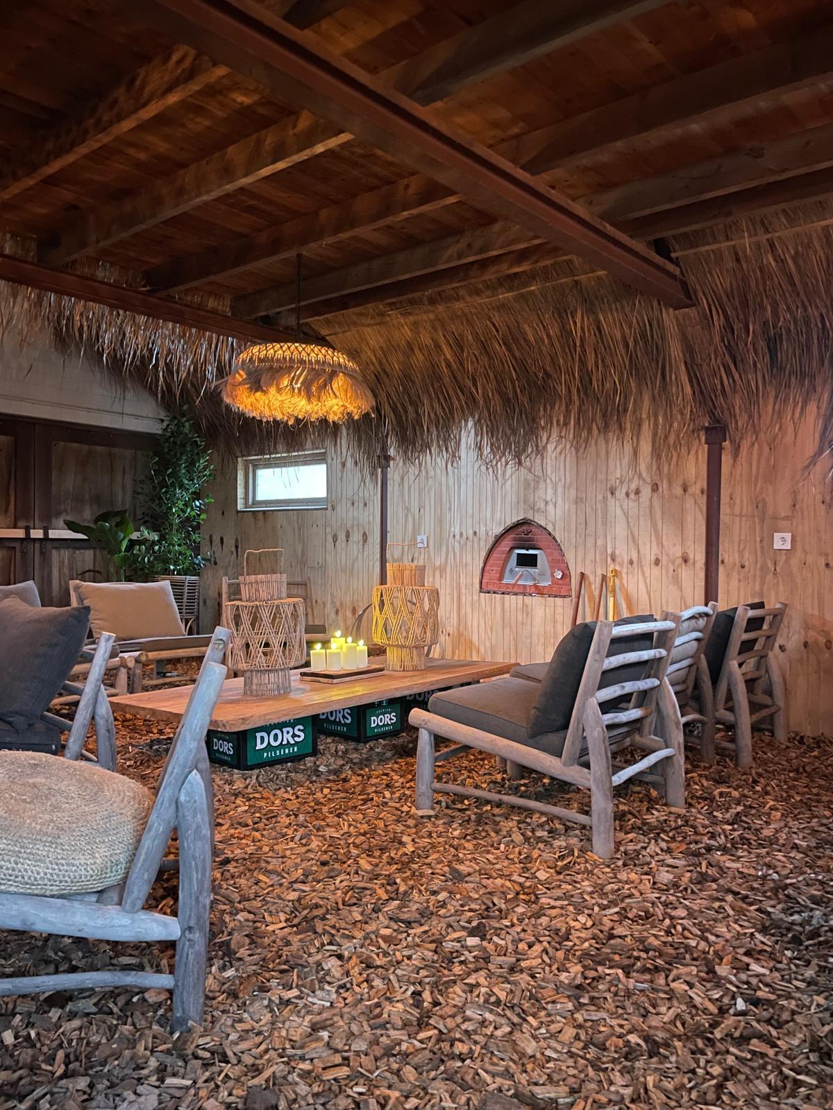 Driveway view of Japandi Lounge farmhouse