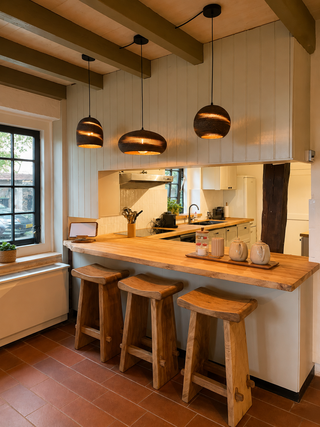 Communal kitchen at Japandi Lounge