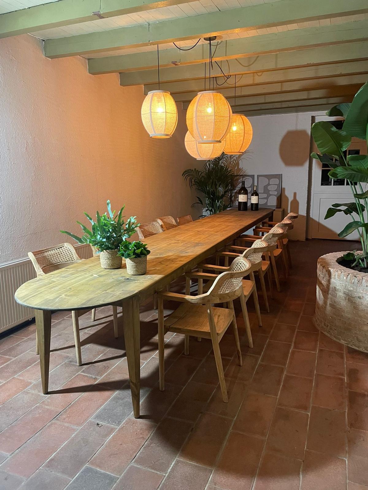 Japandi Lounge living room with fireplace and seating